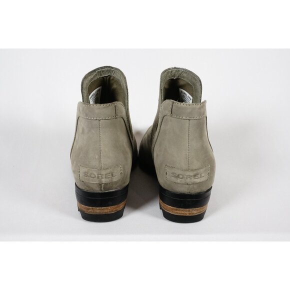 Sorel Women's Size 7 Lolla Suede Cut-Out Bootie Waterproof Biege Tan Grey - Picture 5 of 10